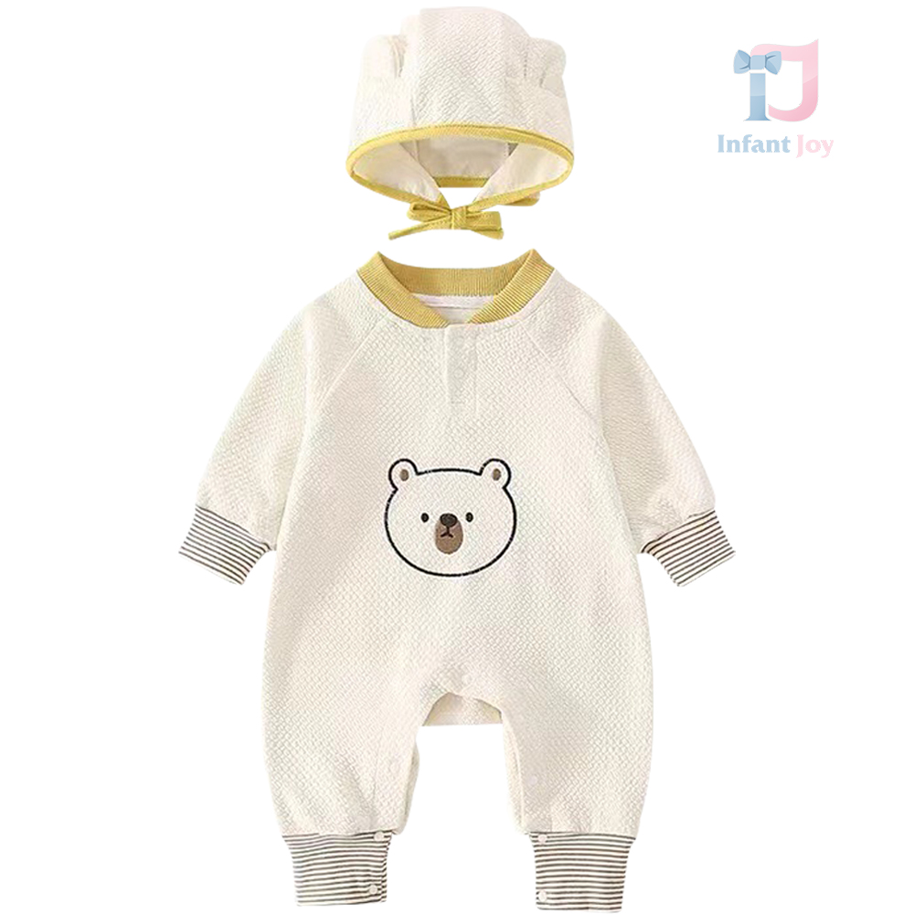 Set de 2 piese cu efect de vafe și pălărie Waffle Bear