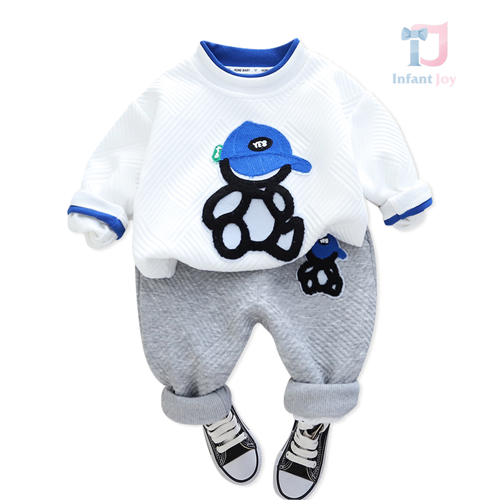 Set de 2 piese cu relief, imprimare 3D și margine colorată Yes Bear