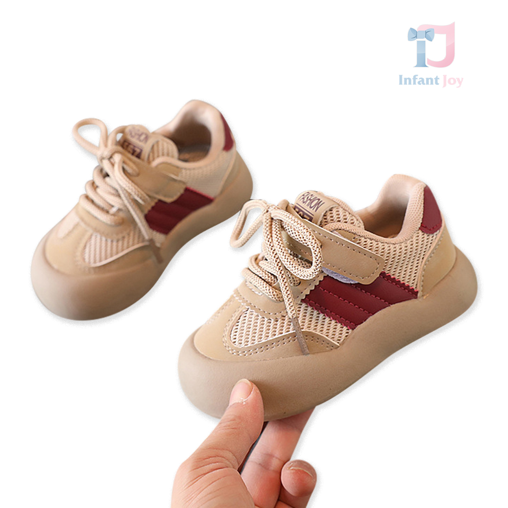 Pantofi sport cu sireturi si velcro Play Zone Beige