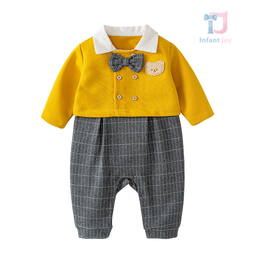 Salopetă formală cu papion Dijon is My Color