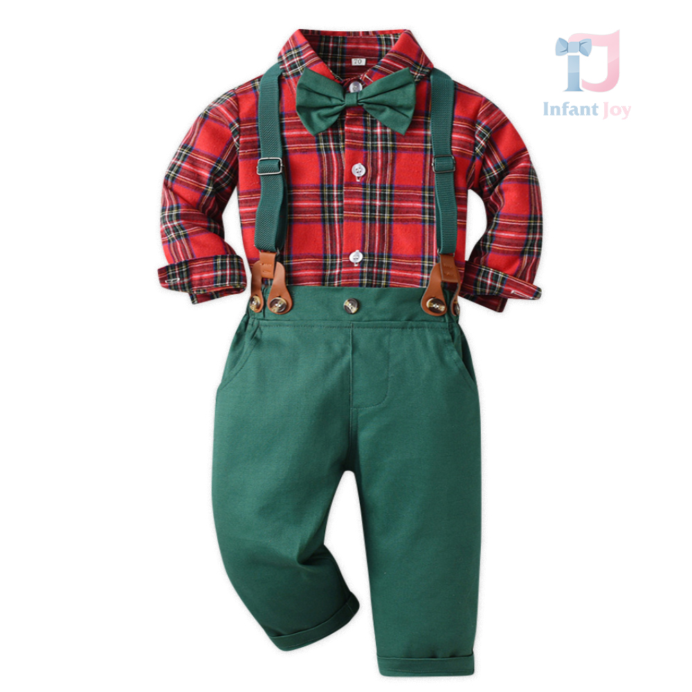 Set formal, de Crăciun, 4 piese, cu papion și bretele Christmas Kare