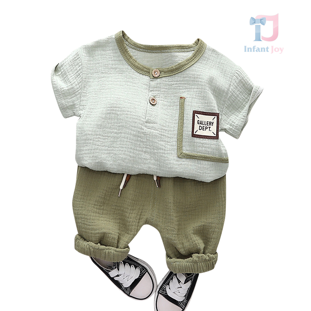 Set de 2 piese din muselină Gallery Dept Green