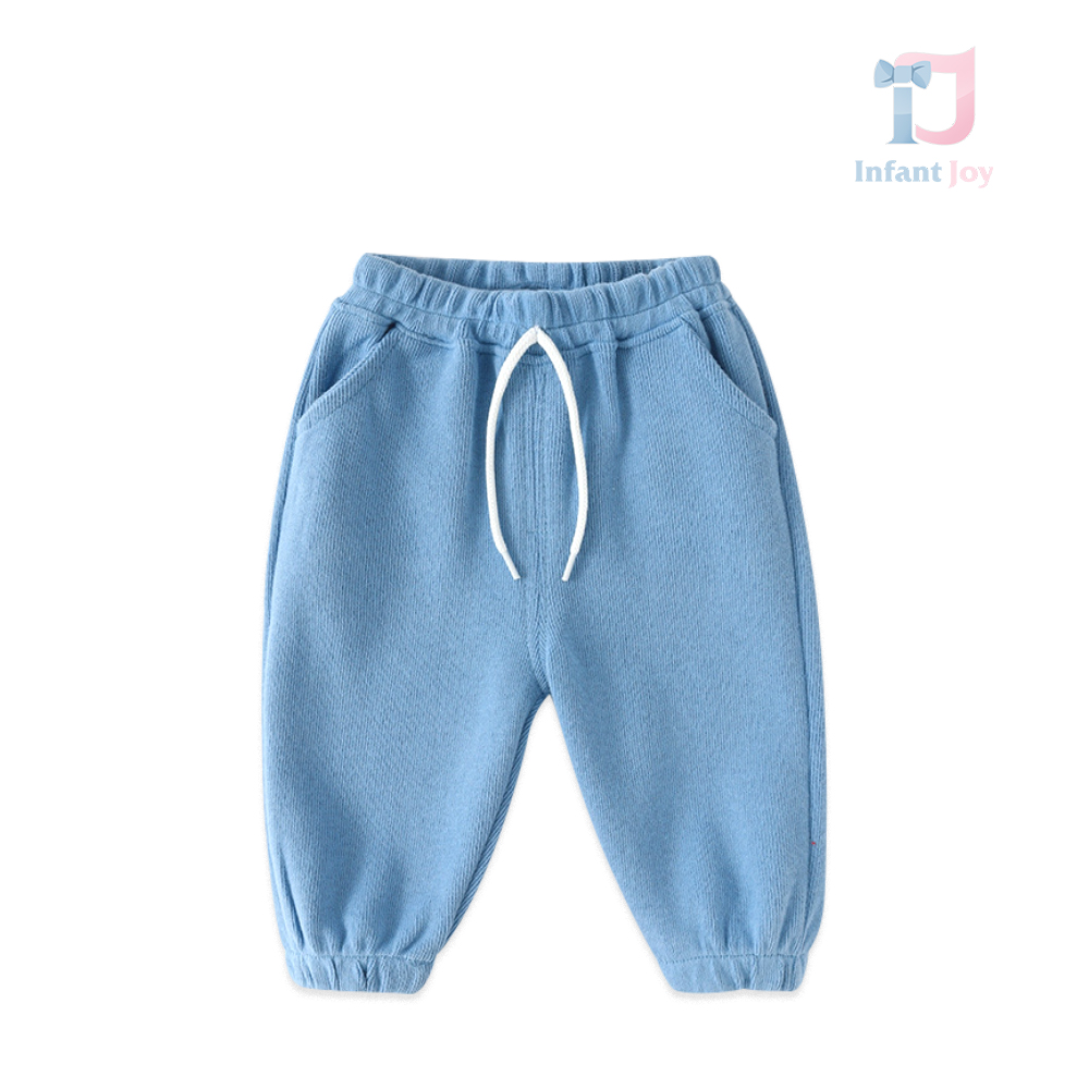 Pantaloni sport din tricot fin Comfy Winter Blue