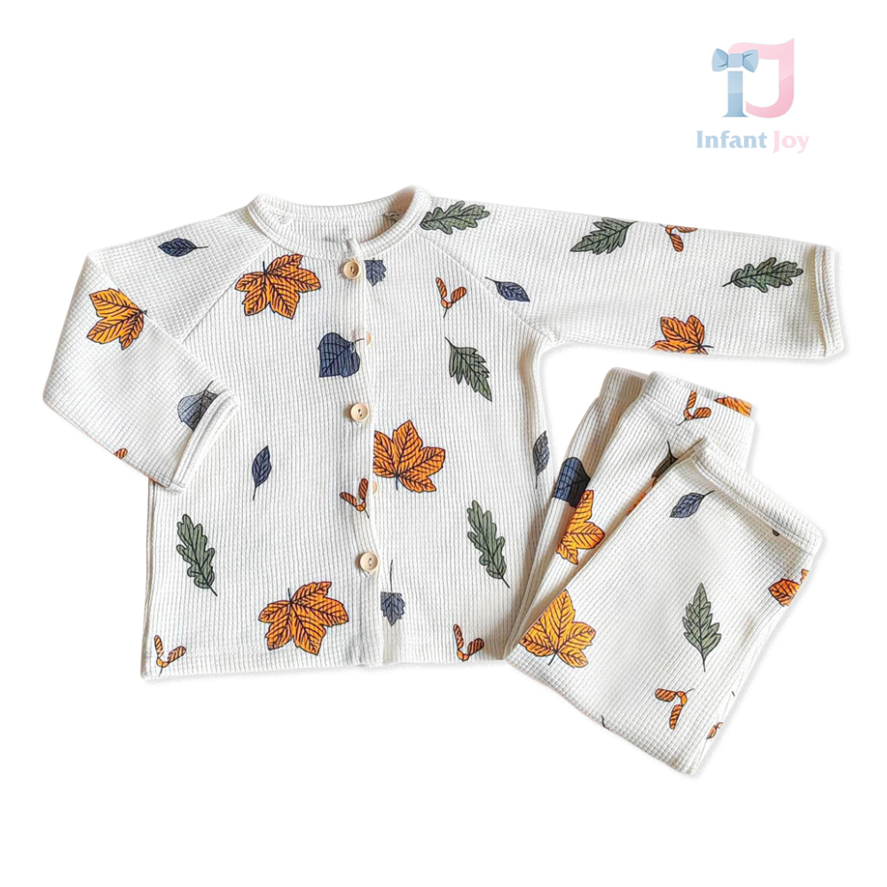 Set de 2 piese cu efect de vafe Autumn Leaf