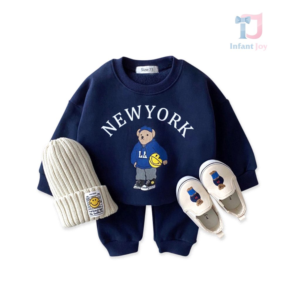 Set de 2 piese NY Bear Navy