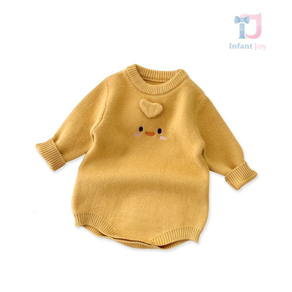 Corp premium din tricotat de înaltă calitate cu elemente 3D Cute Chicken