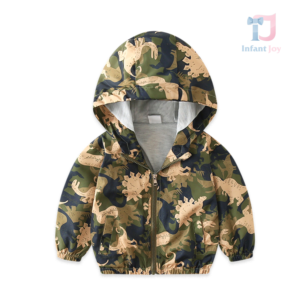 Jachetă cu glugă Camo Dinos