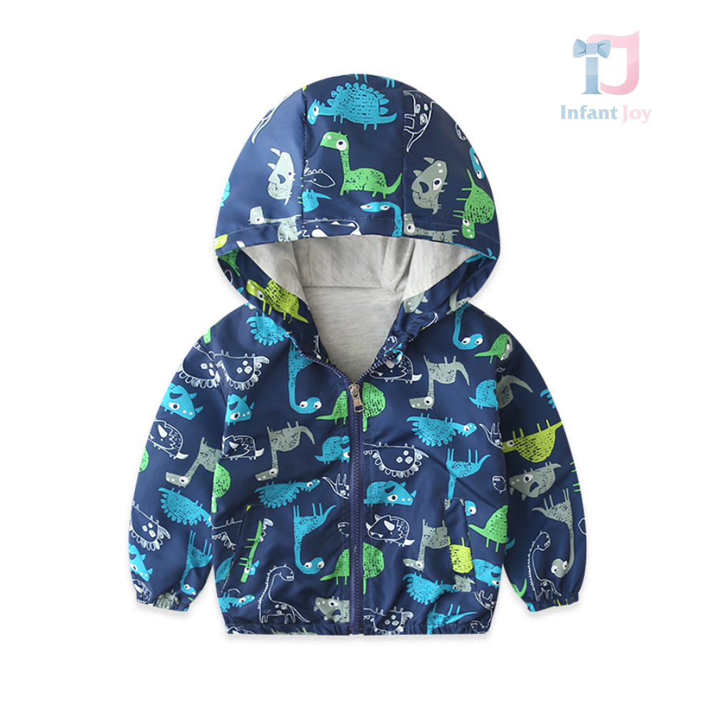 Jachetă cu glugă Navy Dinos