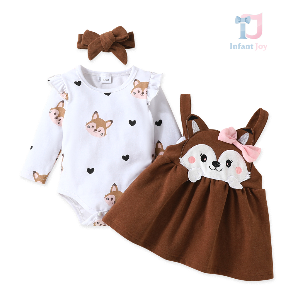 Set de 3 piese Foxy Ribbon