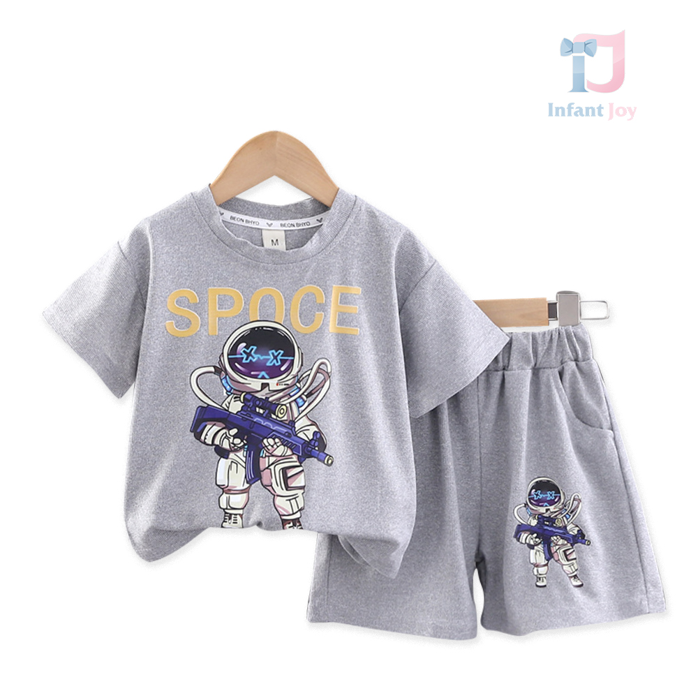 Set de 2 piese cu pantaloni scurți My Space Grey