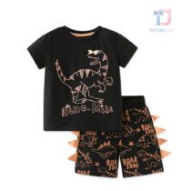 Set de 2 piese cu pantaloni scurți și elemente 3D Roar Some
