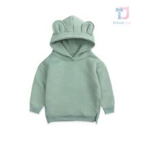 Hanorac Nude cu glugă și elemente 3D Bimbo Frame Green