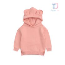 Hanorac Nude cu glugă și elemente 3D Bimbo Frame Pink
