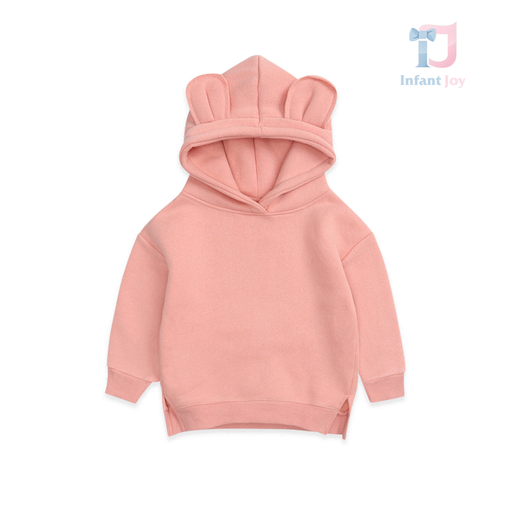 Hanorac Nude cu glugă și elemente 3D Bimbo Frame Pink