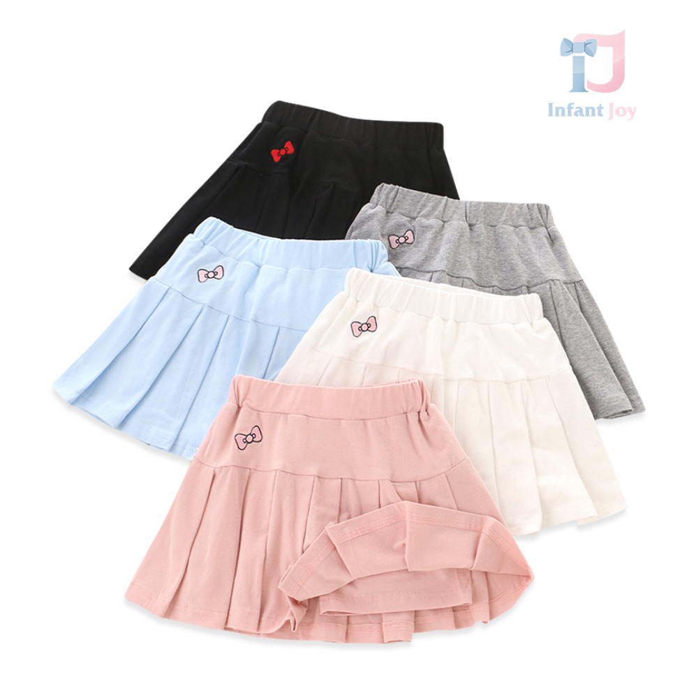 Fustă-pantaloni plisate cu broderie Bow Pleat