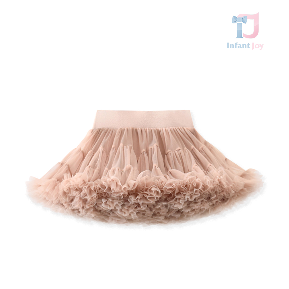 Premium Fusta „Tutu” cu Tul Multistrat Mocha Sugar