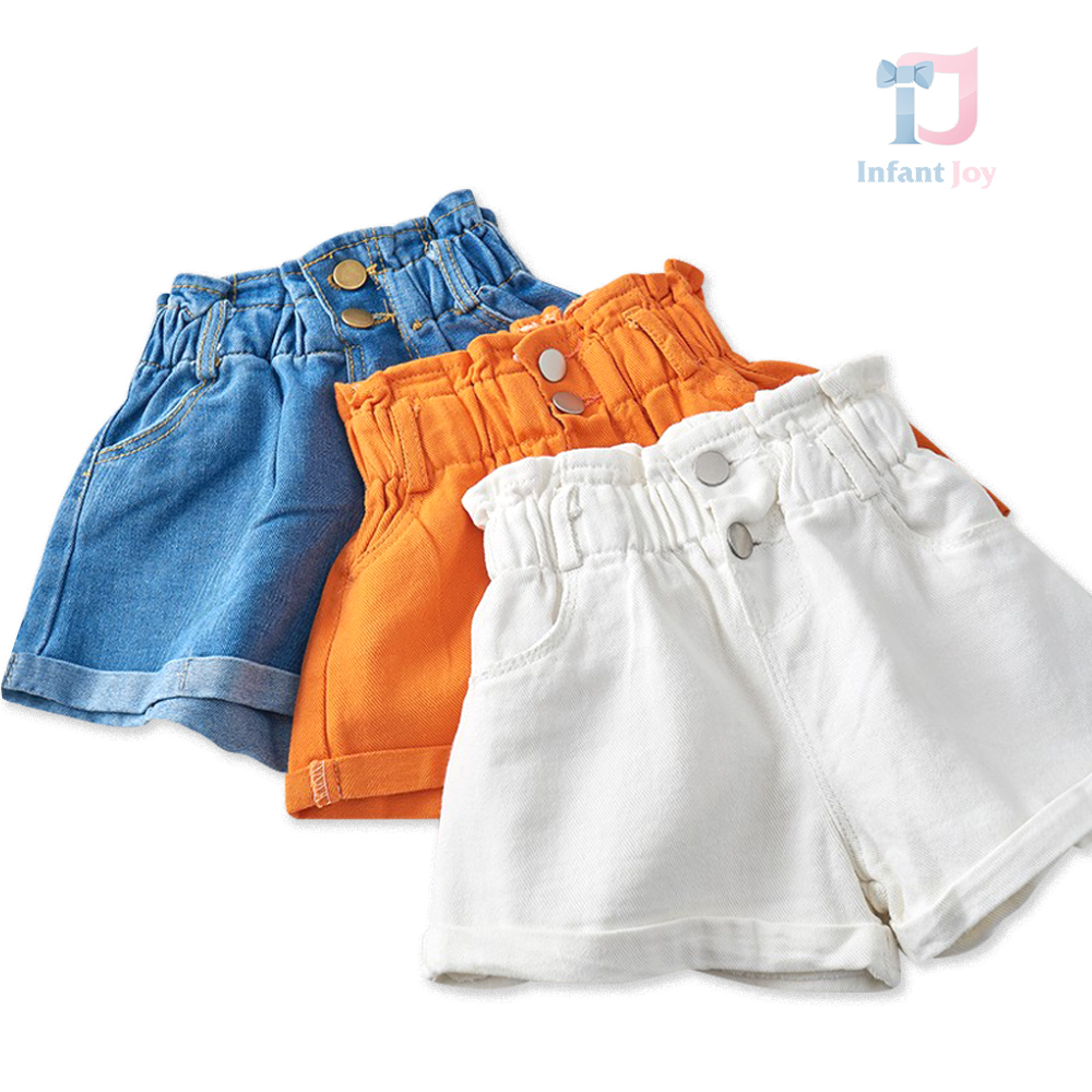 Pantaloni scurti din denim cu talie actuală Summer Jeans