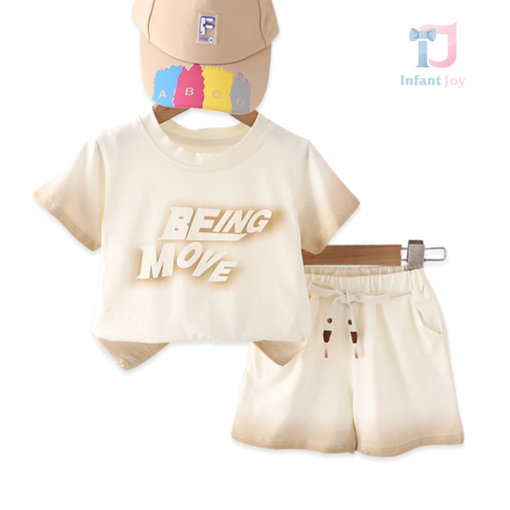 Set de 2 piese cu pălărie și efect batik Beige Calmness