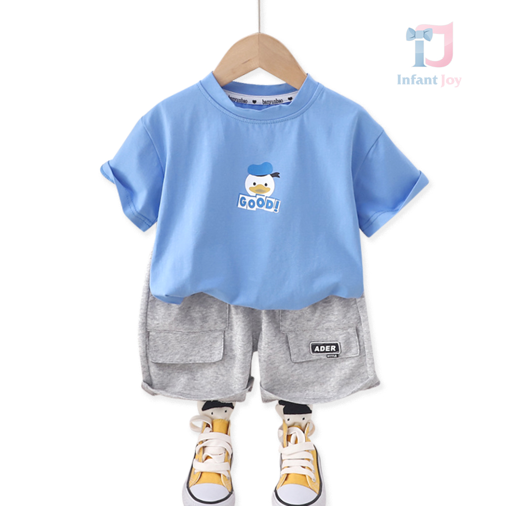 Set de 2 piese cu pantaloni cargo Good Days Blue