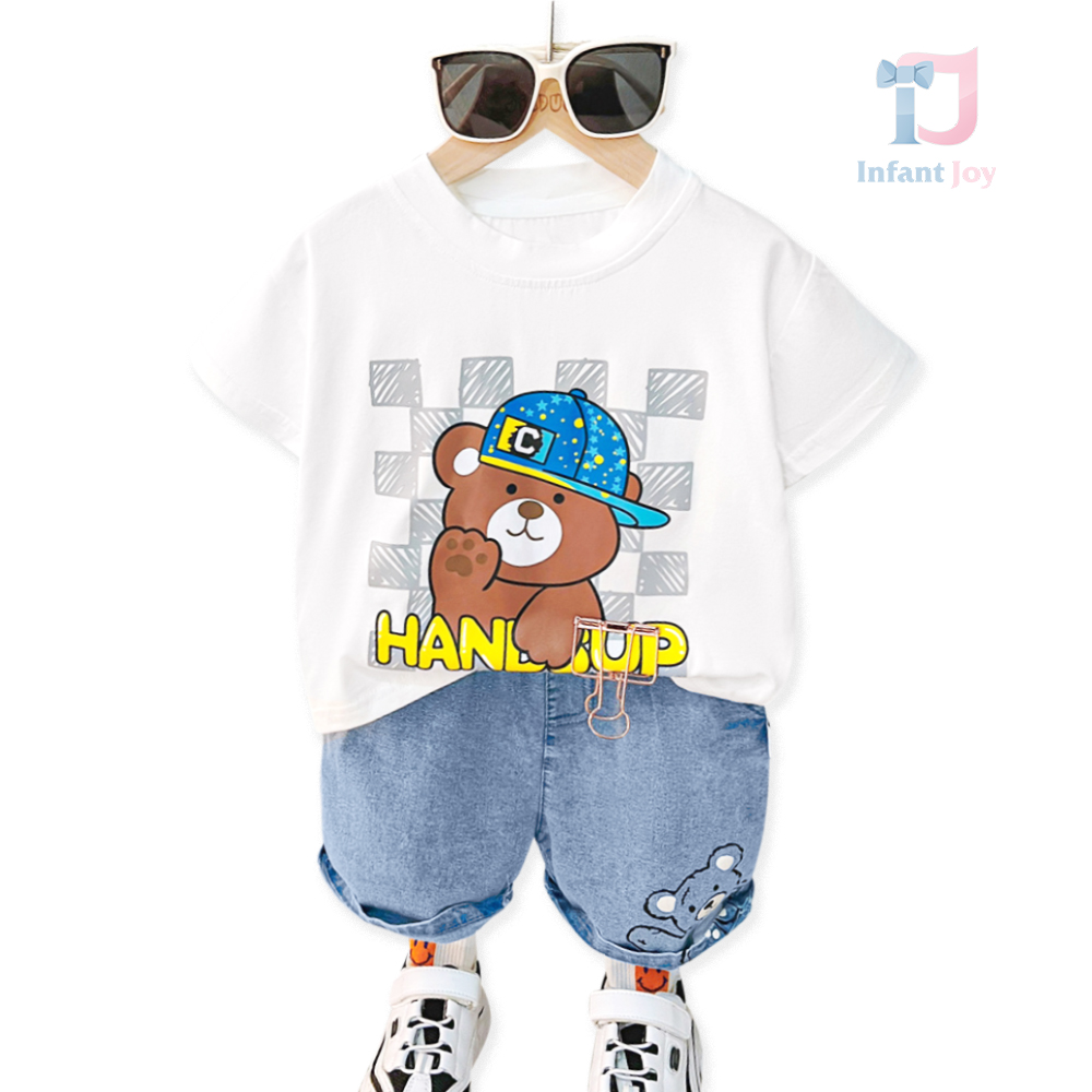 Set de 2 piese cu pantaloni din denim Hands Up