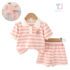Set de 2 piese cu un guler clasic și o mânecă spectaculoasă Striped Teddy
