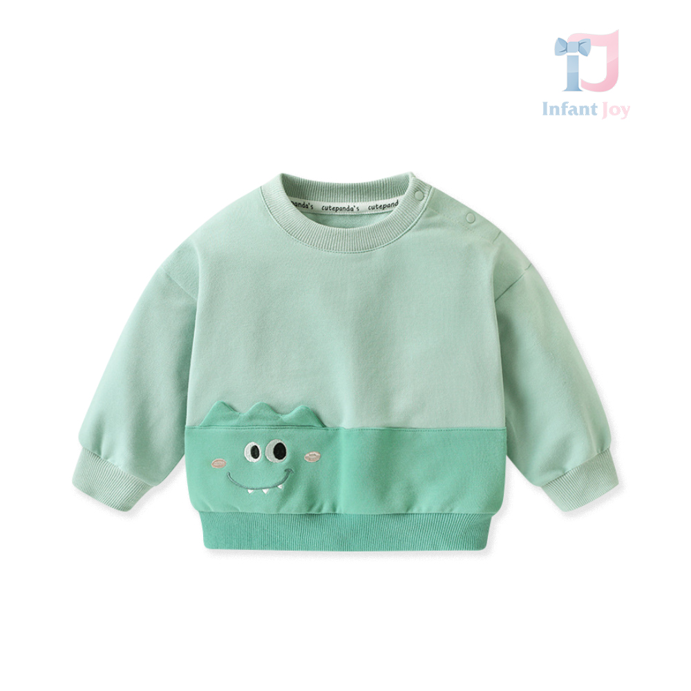 Hanorac cu elemente 3D Green Croco