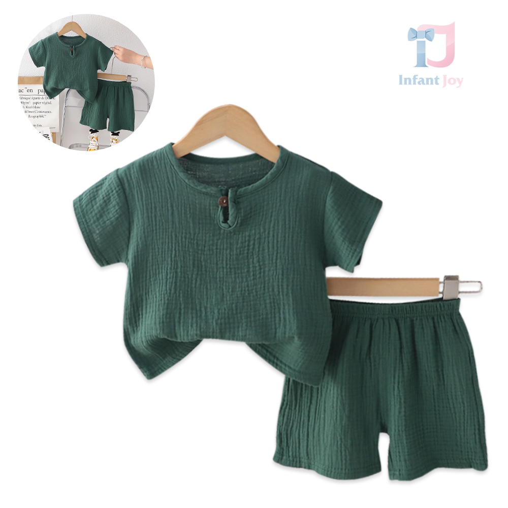 Set muselina de 2 piese Cool Olive Vibe