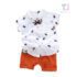 Set sportiv-elegant de 3 piese Rebel Crown White