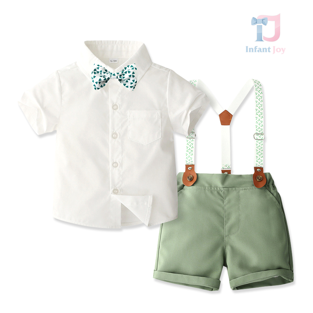 Set formal de 4 piese cu papion și bretele Royal Gent Green