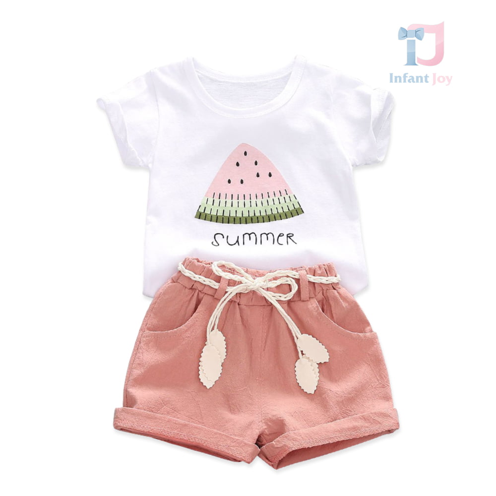 Set de 3 piese cu pantaloni scurți Summer Watermelon Sugar