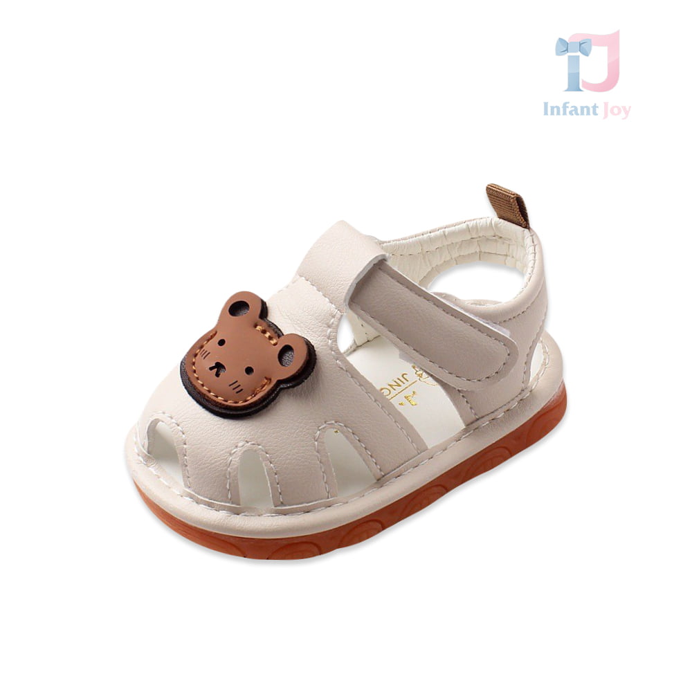 Sandale cu elemente 3D și închidere cu velcro Simplicity Bear