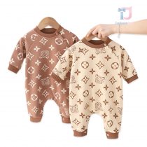 Set de 2 piese salopete Tiger Beige & Brown