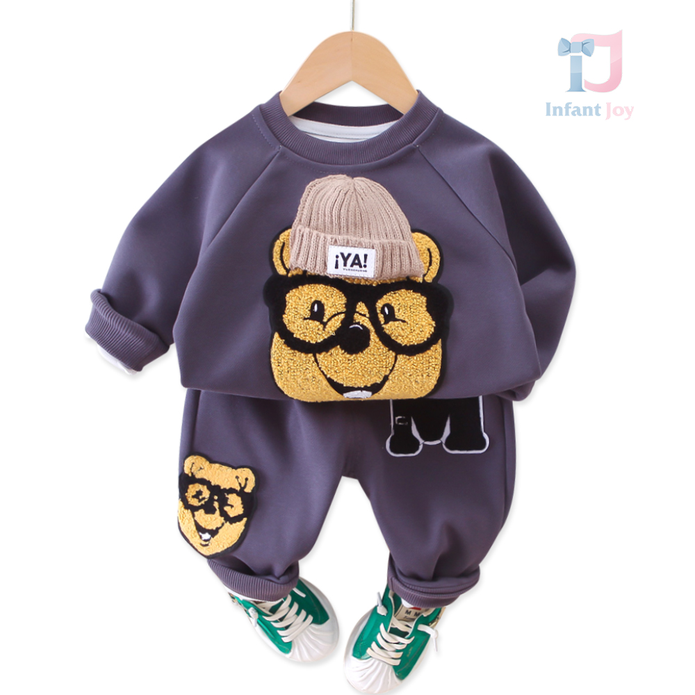 Set de 2 piese cu aplicații în relief Bear Trendy