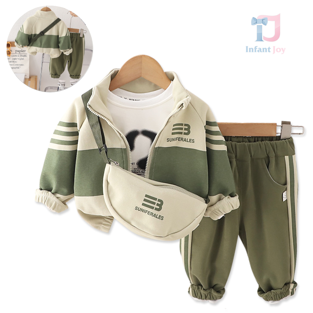 Set sport de 4 piese cu geanta de umar Olive Suni Ferales