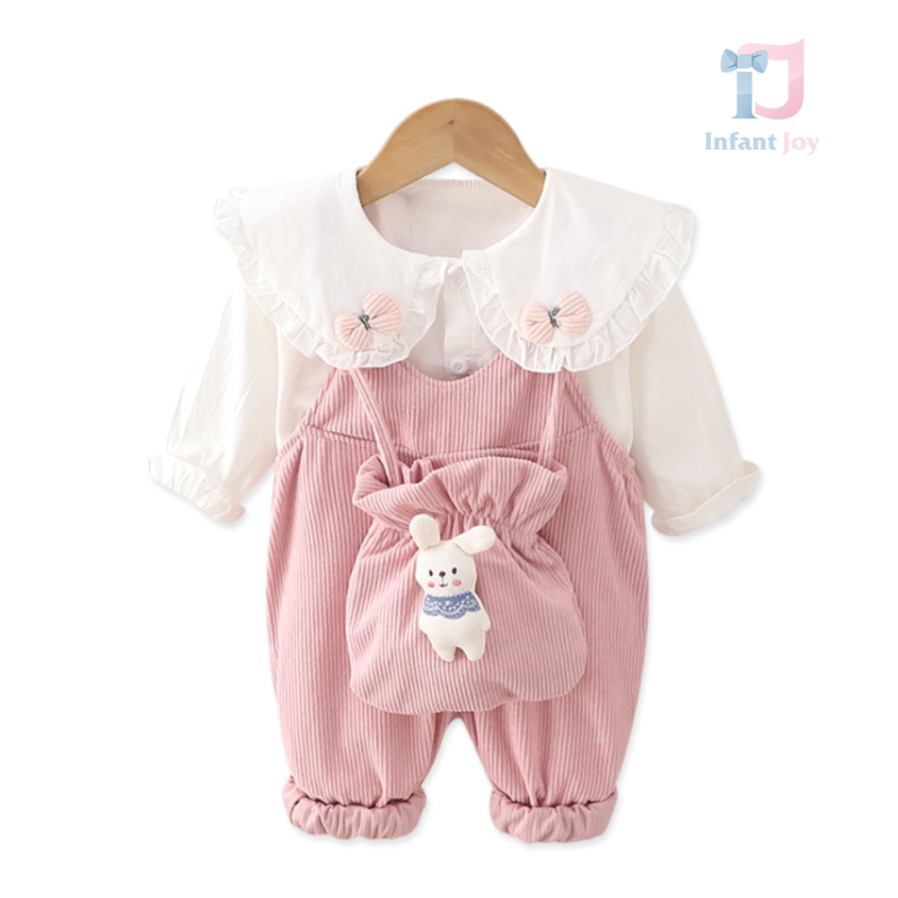 Set de 3 piese cu cămașă, geantă și elemente 3D Velvet Bunny