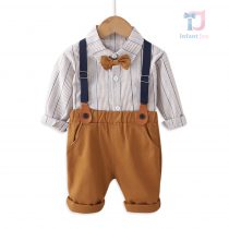 Set elegant de 3 piese cu papion și bretele Vintage Style