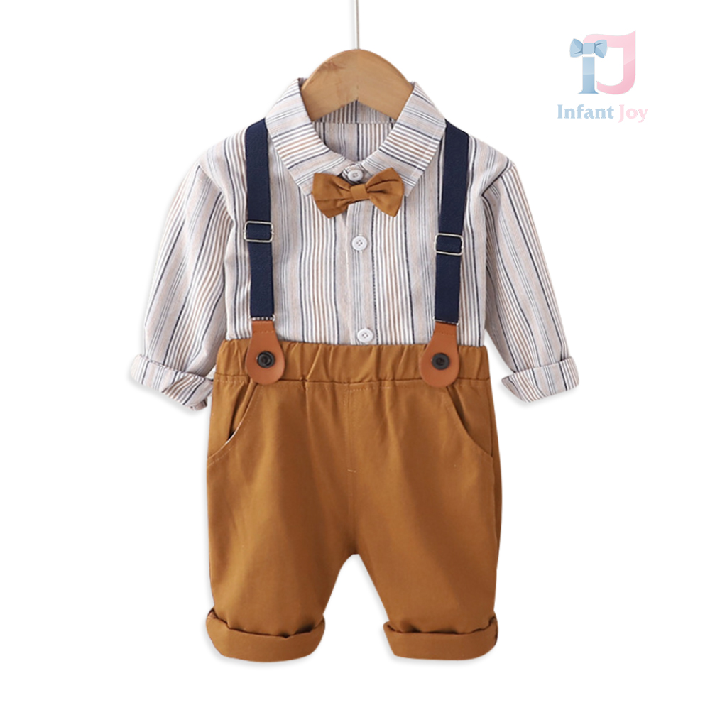 Set elegant de 3 piese cu papion și bretele Vintage Style