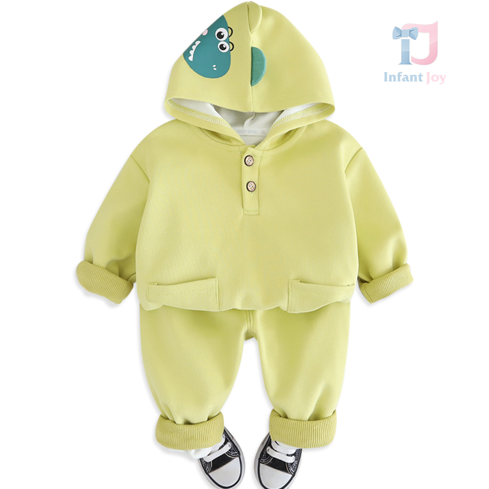 Set sport de 2 piese cu glugă și elemente 3D Tiny Roar