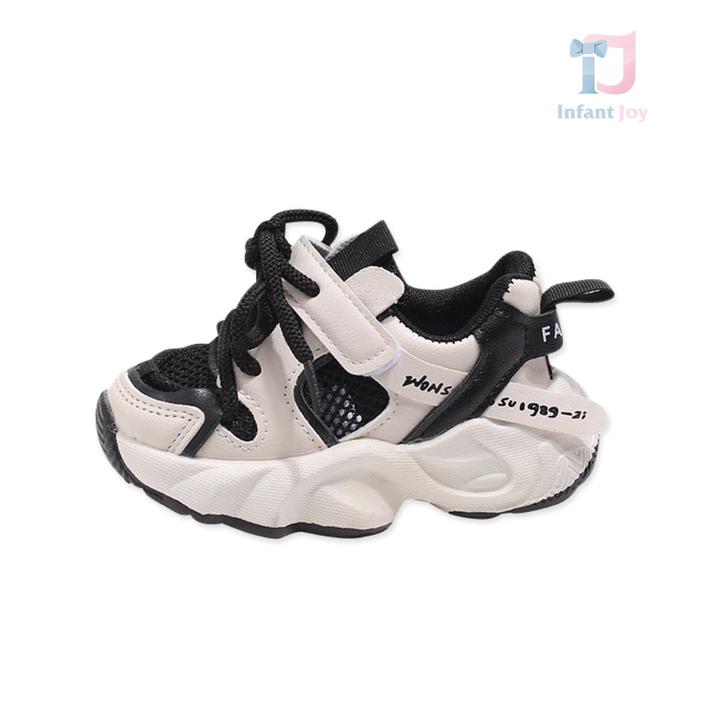 Mesh, Pantofi sport/adidași cu șireturi și velcro Dynamic Motion Black & White