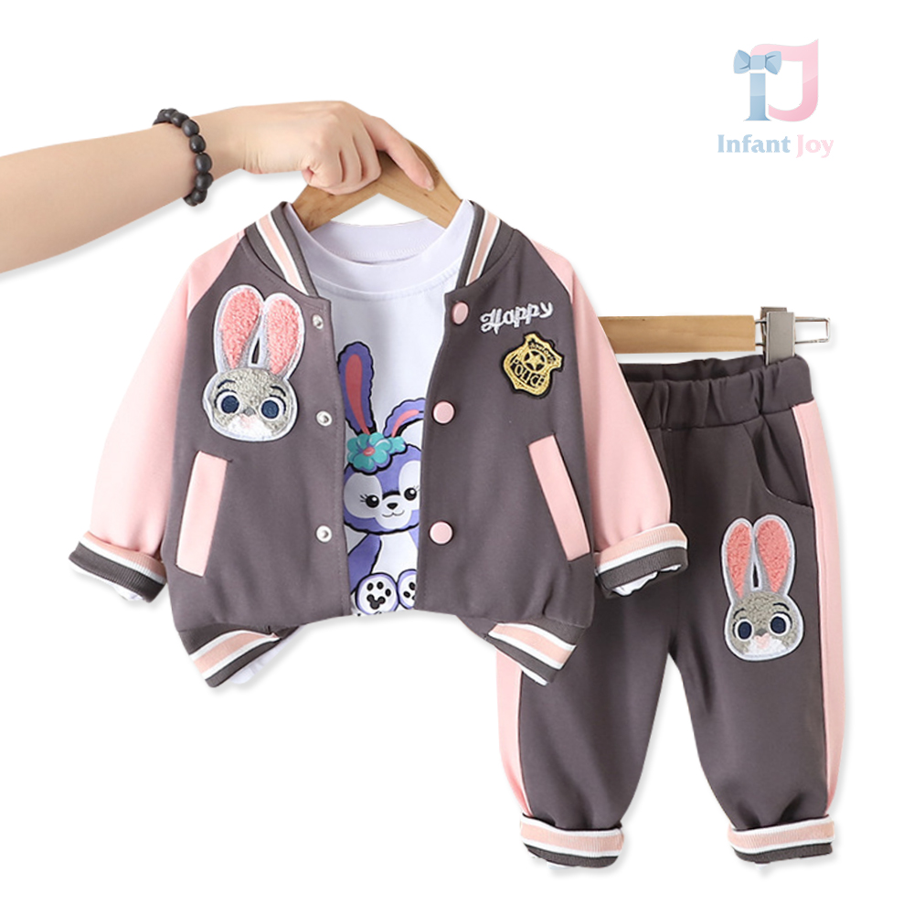 Set sport de 3 piese cu multe aplicații de pluș Happy Bunny League