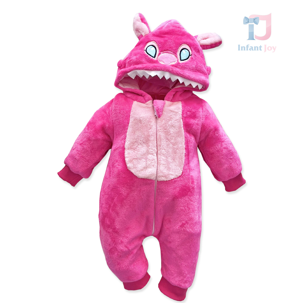 Salopetă pufoasă Stitch Girl Pink