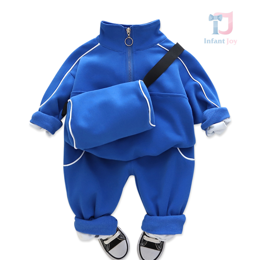 Set sport de 3 piese cu geanta de umar Blue Pose