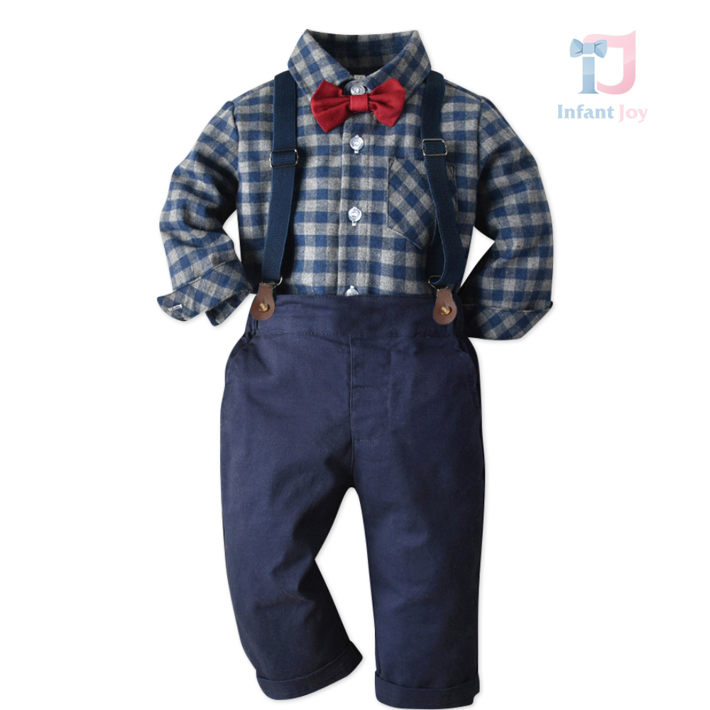 Set oficial de 3 piese cu papion și bretele Charming Gentleman