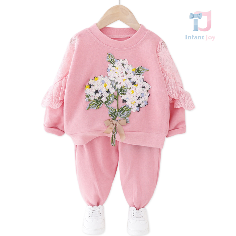 Set de 2 piese din tricot fin cu dantelă bogată și elemente 3D Spring Bouchette