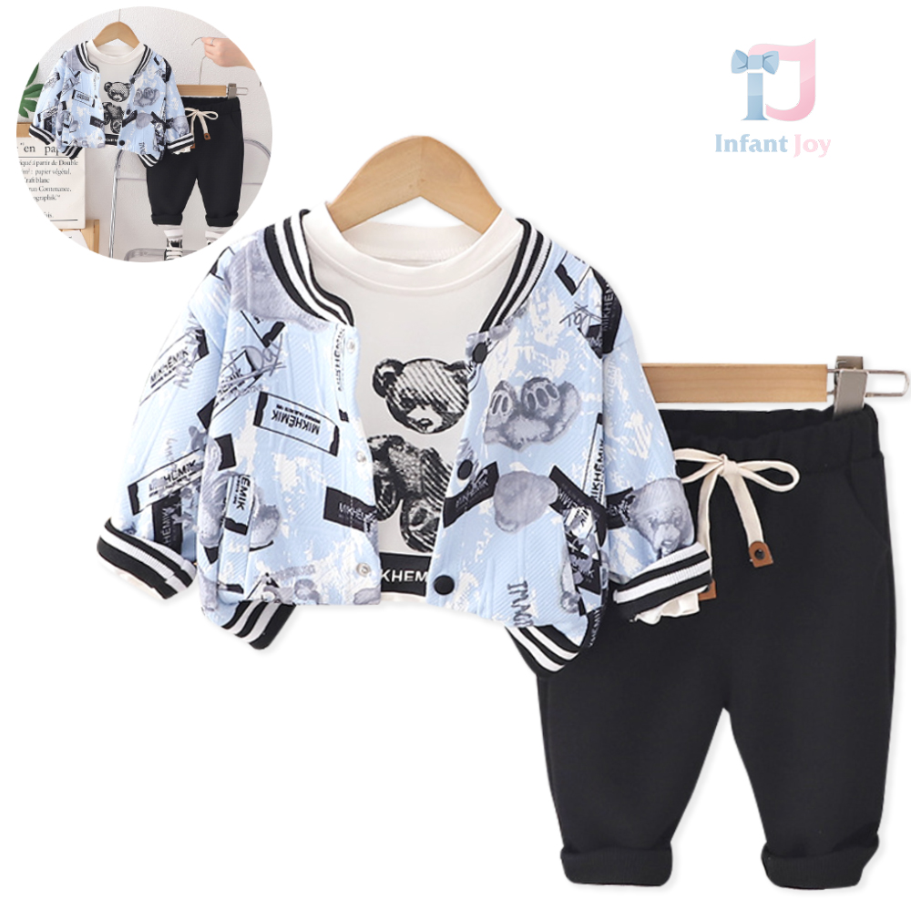 Set sport de 3 piese cu jachetă modernă/bomber Urban Bear