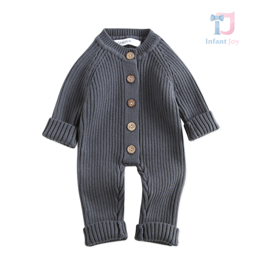 Salopetă din tricot premium Fashionable Baby Grey