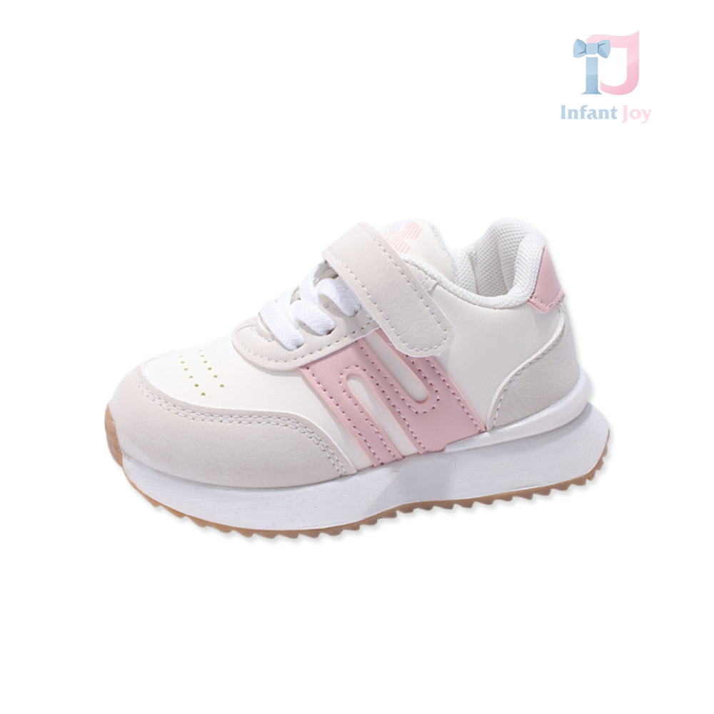 Pantofi sport din piele ecologică cu șireturi și închidere Velcro FlexiFit