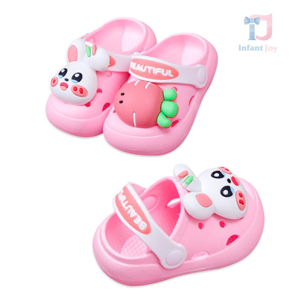 Șlapi tip Crocs cu imprimeu 3D Bunny Friend