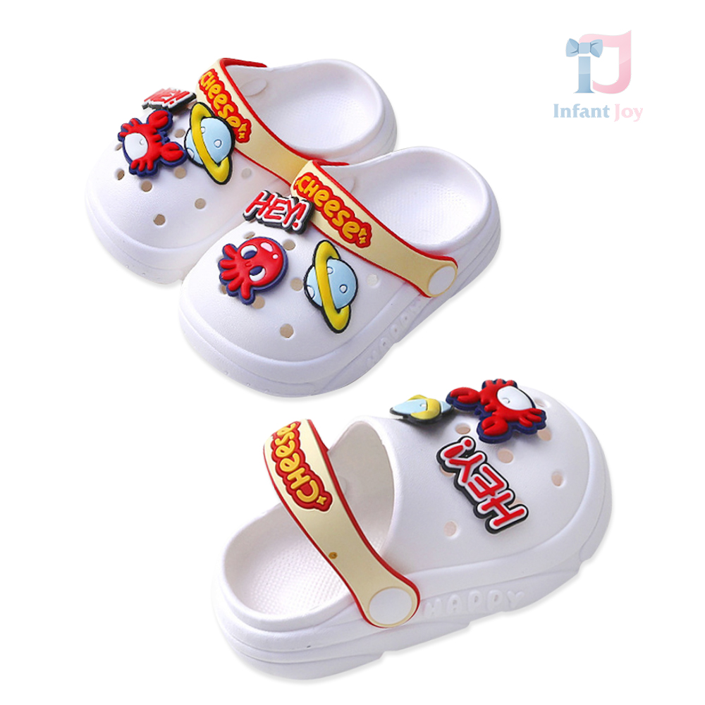 Șlapi tip Crocs cu imprimeu 3D Hey Cheese