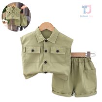 Set de 2 piese cu cămașă și pantaloni scurți Little Olive Ranger